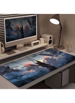 ماركة غير محددة لوحة ماوس Black Myth Wukong كبيرة جدًا للعبة E-sports Fine Face Table Pad لوحة مفاتيح ثانوية Fps لوحة ماوس ناعمة - اللون: 800 × 300 مم - 4 مم - ما إذا كان يمكن تعديل درجة الحرارة - النمط: [طوق ذهبي] Jm-761  - Image 3