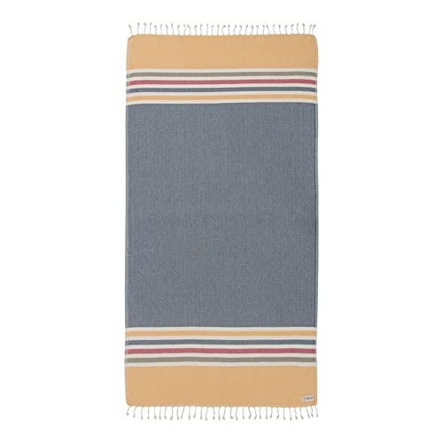Sand Cloud Beach Towel - Sand Free - 100% Organic Turkish Cotton Yarn - Quick Dry Towel for Beach, Picnic, Blanket or Bath - As Seen on Shark Tank - Chains Blue - Image 1