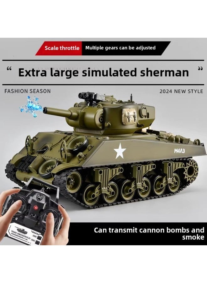 Large 99 Type Remote Control Tank Toy Professional Boy Electric Children Alloy Model Car Adult Tiger T90-Color:Alloy Version 1:18 -Specifications:Four Sets Of 7.4v Lithium Batteries  - Image 3