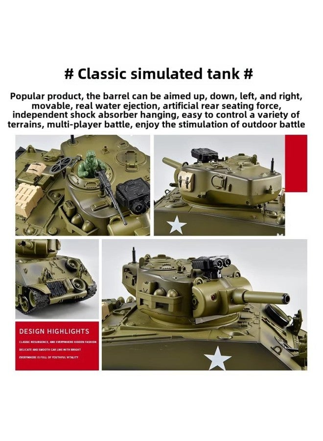 Large 99 Type Remote Control Tank Toy Professional Boy Electric Children Alloy Model Car Adult Tiger T90-Color:Alloy Version 1:18 -Specifications:Four Sets Of 7.4v Lithium Batteries  - Image 5