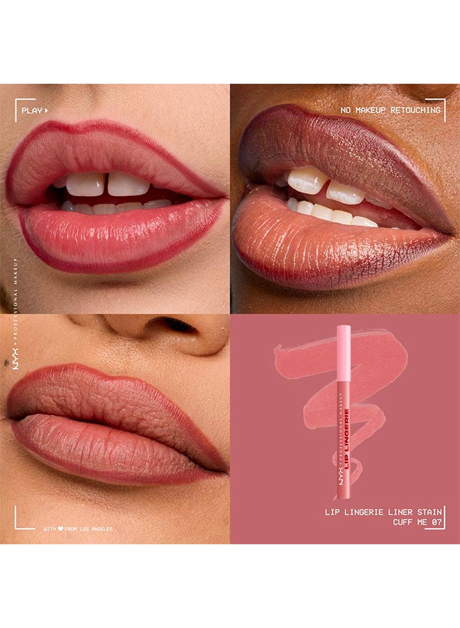 نيكس مكياج المحترفين | ليب لانجيري ليب لاينر ستين – محدد شفاه مقاوم للماء بلون يدوم طوال اليوم – كَف مي - Image 3