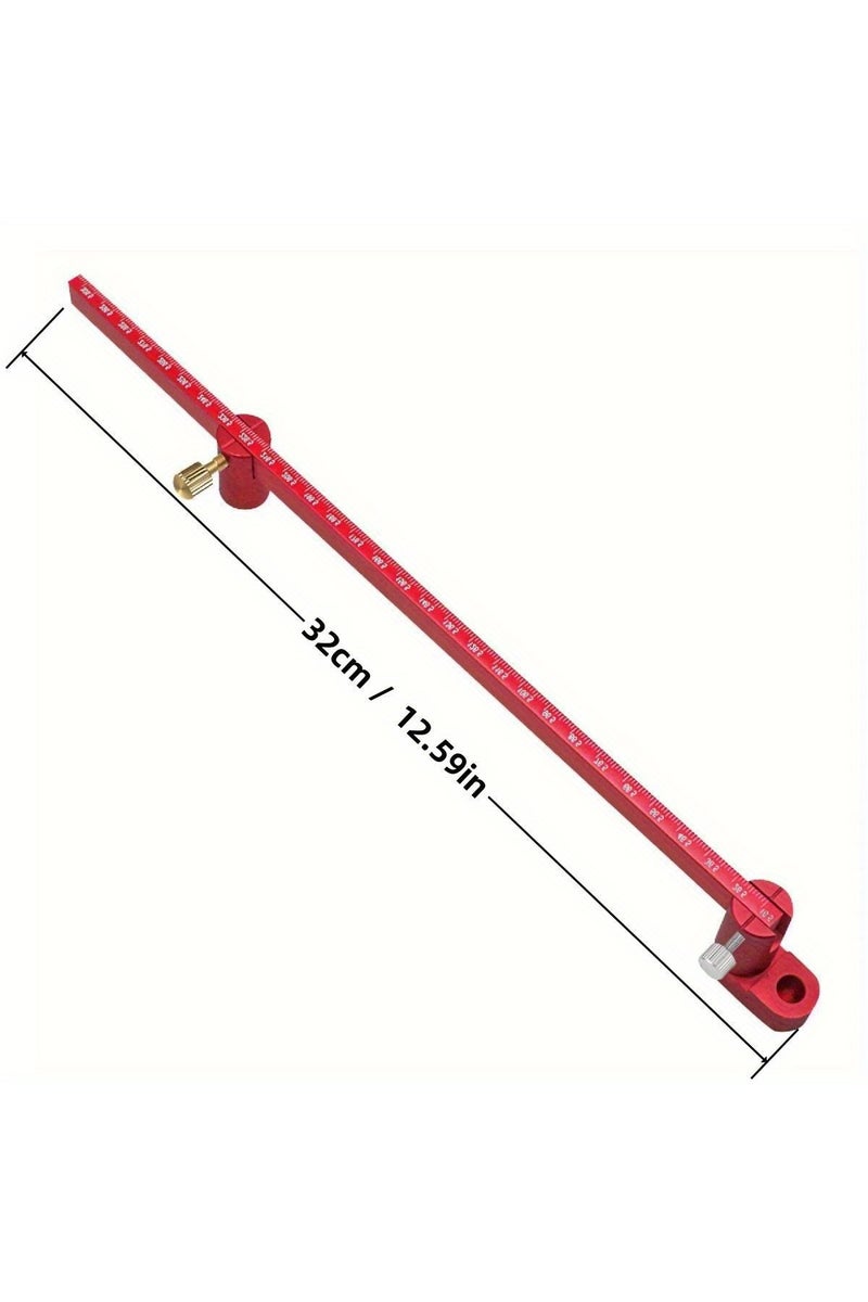 erorex Metric 320mm 320/550mm Adjustable Drawing Circle Ruler, Aluminum Compass Scribe Center Finder,Carpen