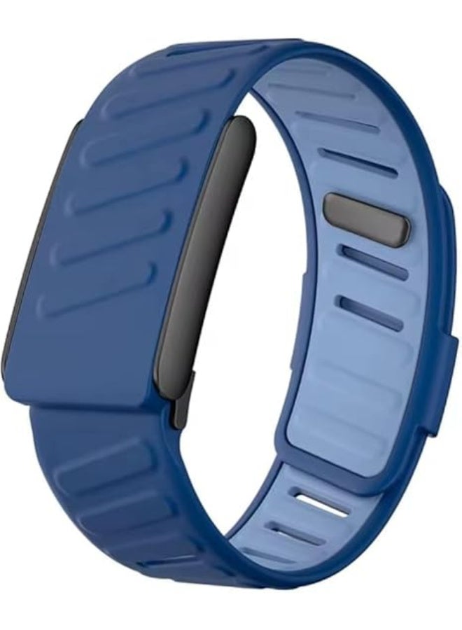 Sports Band Strap Compatible with Whoop 4.0 Devices – ECG Compatiblity, Silicone Waterproof Design, Sweatproof Strap with U-Shape include Connector (Dark Blue) - Image 1