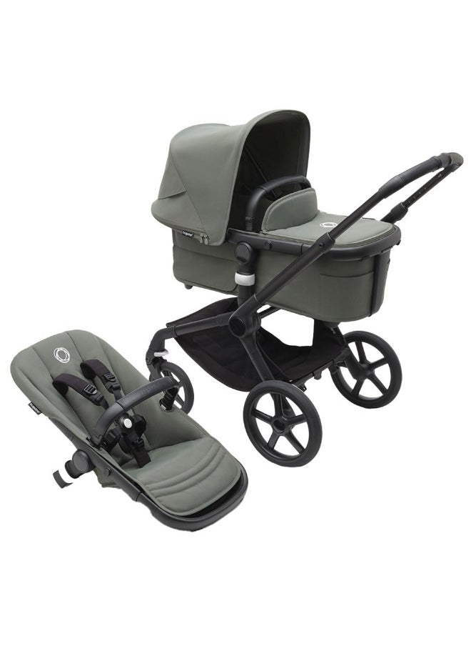 Bugaboo - Fox 5 Complete Stroller  Black/Forest Green - Image 1
