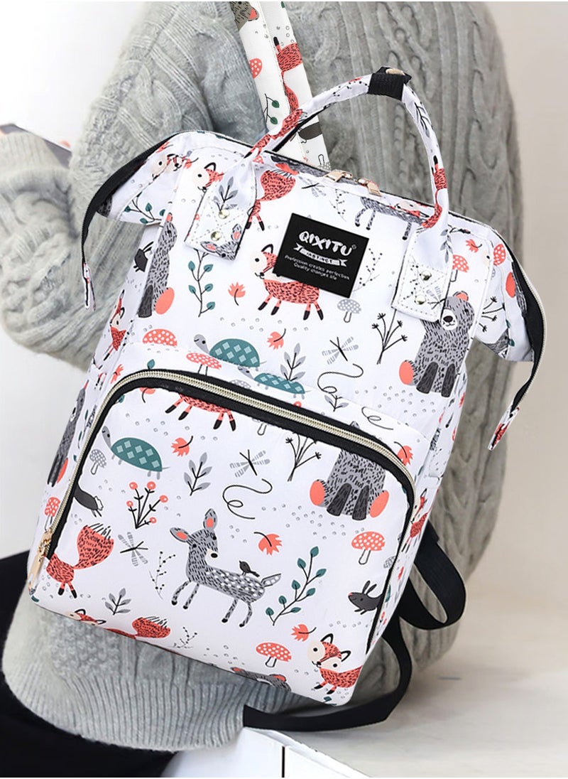 QIXITU - Baby Diaper Bag Backpack - Baby Bag for Boys and Girls, Diaper Backpack - Large Diaper Bags for Travel - Baby Gifts & Bath Search Log - Newborn Essentials & Supplies for Mom - Image 1