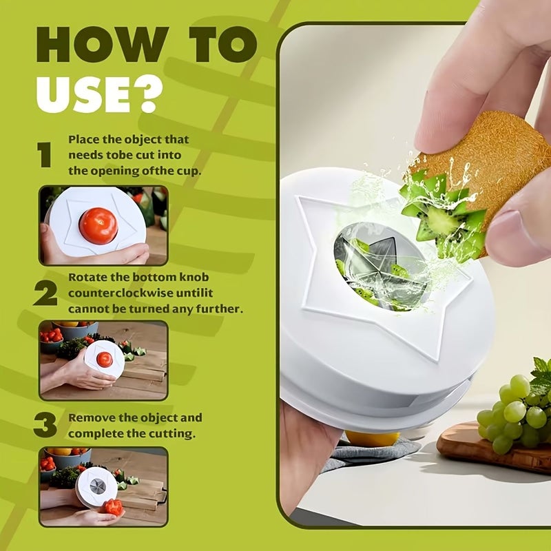 1 Pc Vegetable Slicer Multi Functional Fruit And Carving Tool - Image 3