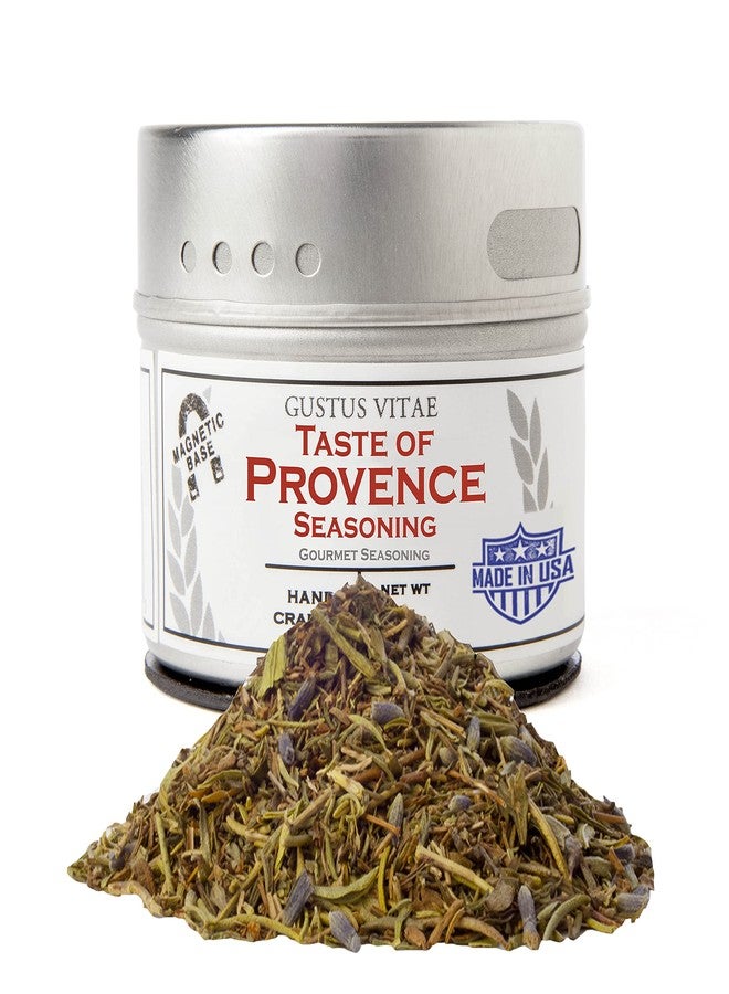 GUSTUS VITAE Taste of Provence | Gourmet Salt Free Seasoning | Non GMO, All Natural | Artisanal Spice Mix | Hand Made | Small Batches | Ultra Premium | Sustainably Sourced | GLP-1 Friendly | Magnetic Tin | Made in USA | Gustus Vitae - Image 1