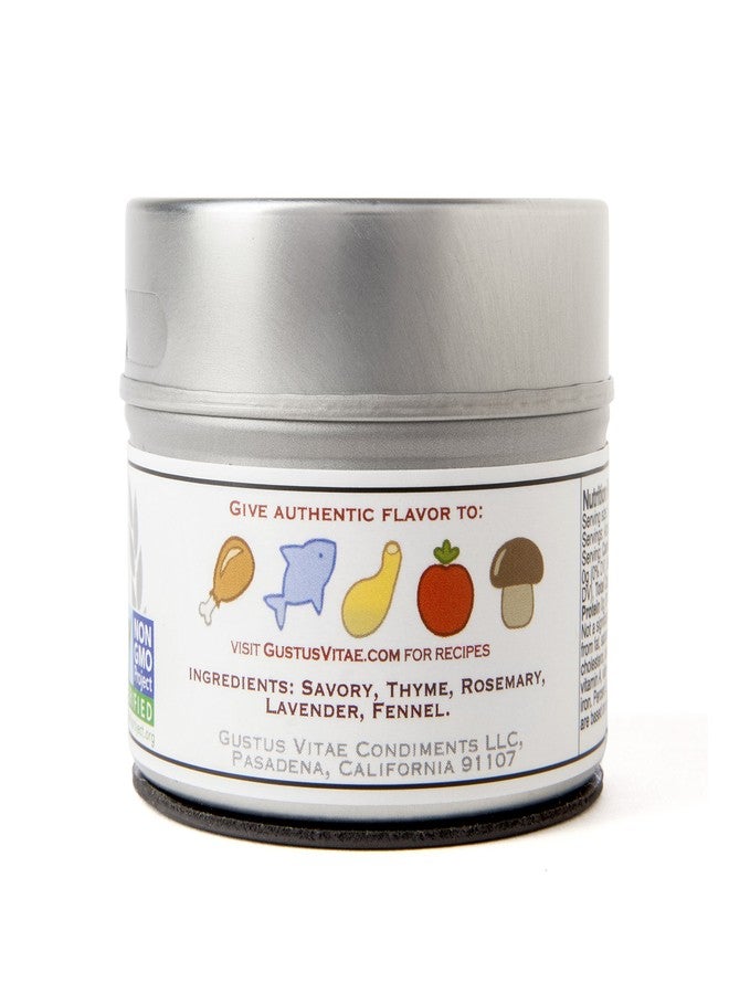 GUSTUS VITAE Taste of Provence | Gourmet Salt Free Seasoning | Non GMO, All Natural | Artisanal Spice Mix | Hand Made | Small Batches | Ultra Premium | Sustainably Sourced | GLP-1 Friendly | Magnetic Tin | Made in USA | Gustus Vitae - Image 3