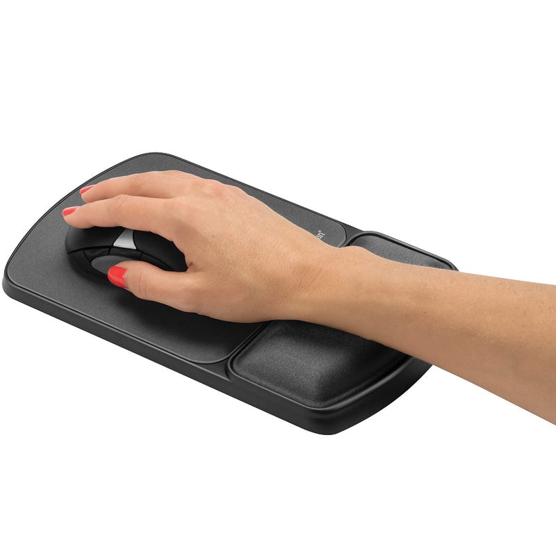 Fellowes MICROBAN Gel Mouse Pad Wrist Support - Graphite (9175101)