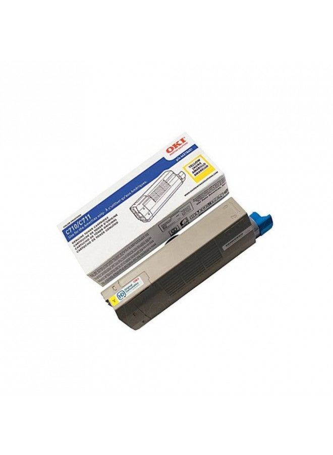 Okidata 44318601 C711 Toner Cartridge (Yellow) in Retail Packaging - Image 2