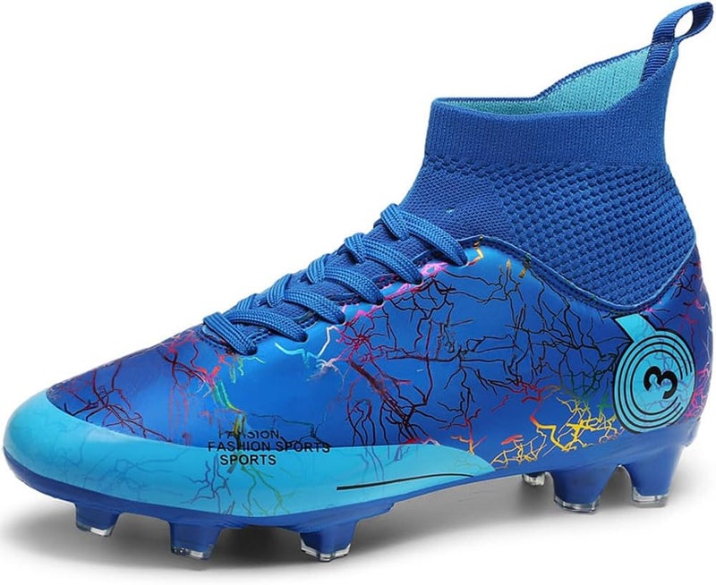 DISRATEBLU Kids Soccer Shoes Boys Football Cleats Professional Athletic Outdoor Trainning Football Shoes Youth Girl Turf Soccer Cleats - Image 1