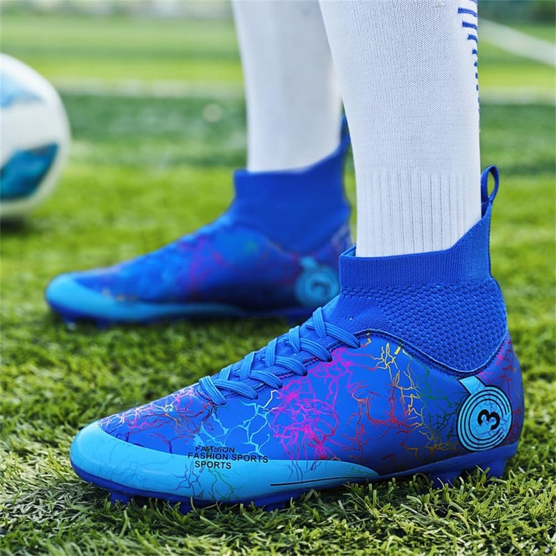 DISRATEBLU Kids Soccer Shoes Boys Football Cleats Professional Athletic Outdoor Trainning Football Shoes Youth Girl Turf Soccer Cleats - Image 4