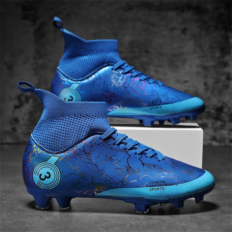 DISRATEBLU Kids Soccer Shoes Boys Football Cleats Professional Athletic Outdoor Trainning Football Shoes Youth Girl Turf Soccer Cleats - Image 3