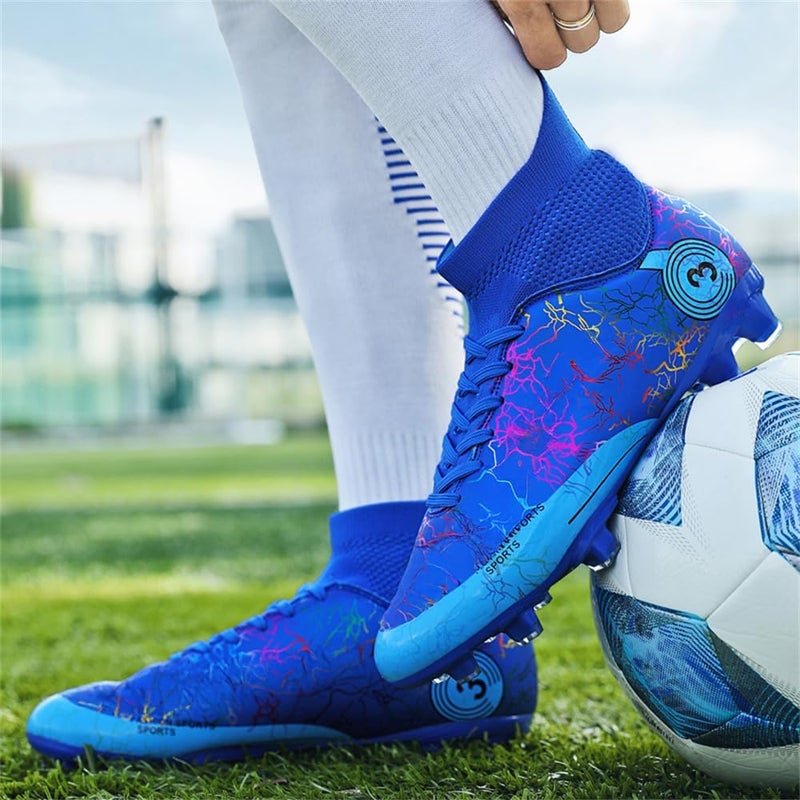 DISRATEBLU Kids Soccer Shoes Boys Football Cleats Professional Athletic Outdoor Trainning Football Shoes Youth Girl Turf Soccer Cleats - Image 5