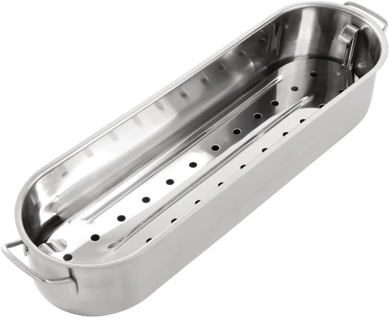 KitchenCraft Induction-Safe Stainless Steel Fish Kettle, 45.5 x 15.5 x 1 cm (18" x 6" x 4") - Image 3