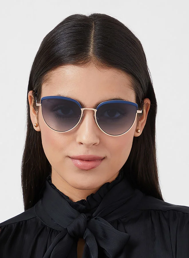 30Sundays 30Sundays AURELIA,Women Sunglasses, Cat Eye Sunglasses, UV Protection: UV400 (Blue,Blue)
