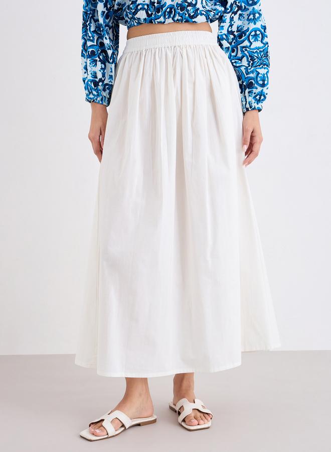 ستايلي تنورة طويلة بخصر مطاطي - Image 2