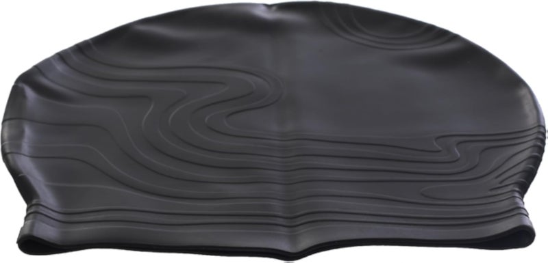 MINSA Vacuum Box Swim Cap M221 Black for Swimming and Water Sports