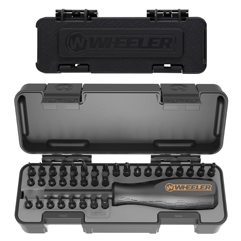 Wheeler Space Saver Screwdriver Set with Magnetic Screwdriver Handle, Bit Assortment and Storage Case for Maintenance - Image 2