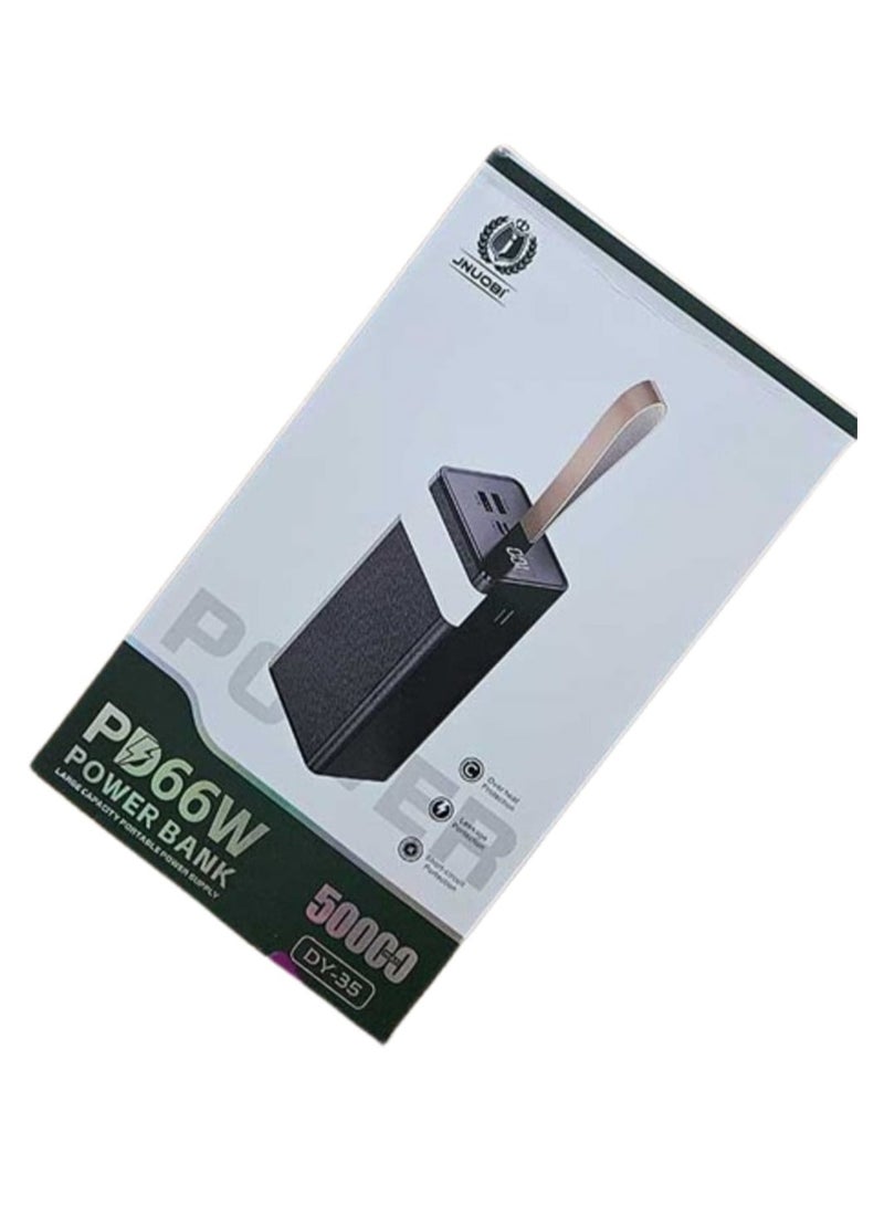 Jnuobi Durable JNUOBI DY-35 50000mAh 66W High-Capacity Portable Power Bank with Large Battery, LED Indicator, and Multi-Device Compatibility - Image 2