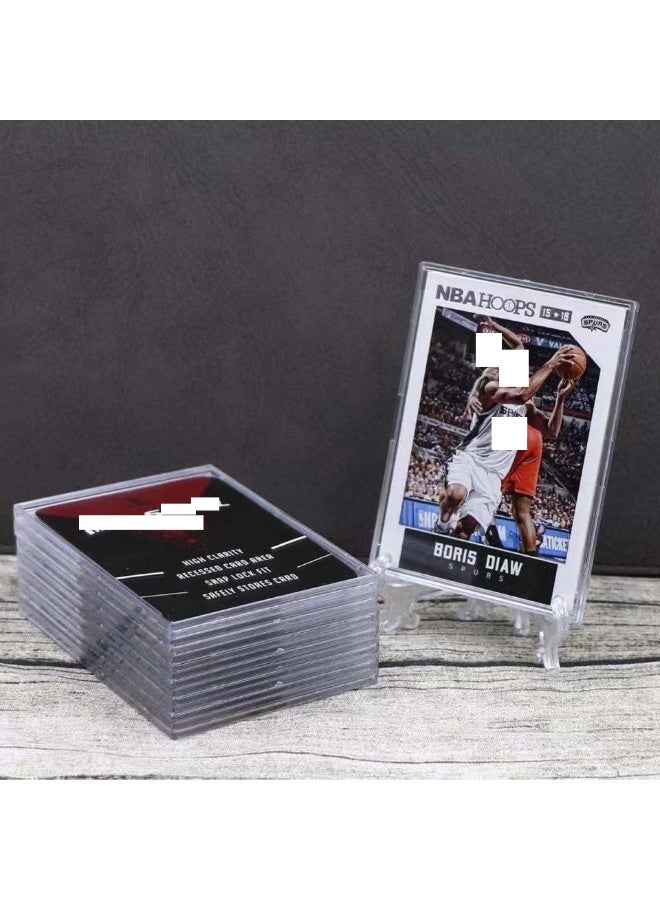 25 Pcs Card Sleeves ( 3"x4")  Hard Plastic Standard Top Loaders Card Protectors - Image 2