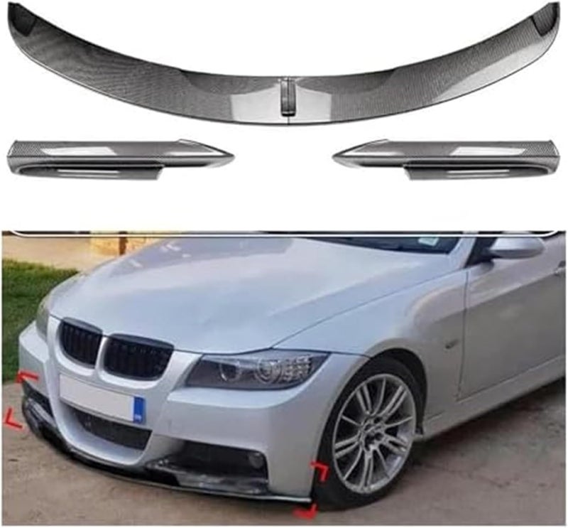Wivplex Front Bumper Lip Splitter for BMW 3 Series E90 E91 - Image 5