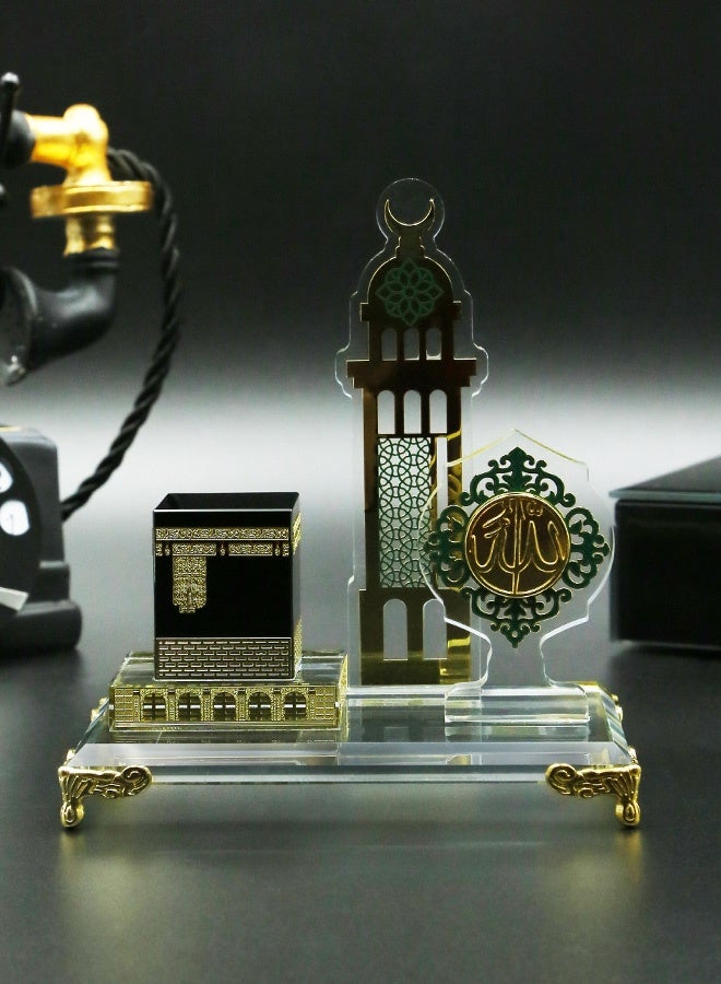 MHONGWEI Islamic Element Handicrafts, Home Decoration Gifts, Simplified Architectural Souvenirs, High-End Office Desktop Ornaments - Image 5