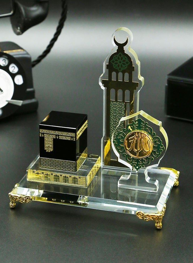 MHONGWEI Islamic Element Handicrafts, Home Decoration Gifts, Simplified Architectural Souvenirs, High-End Office Desktop Ornaments - Image 2