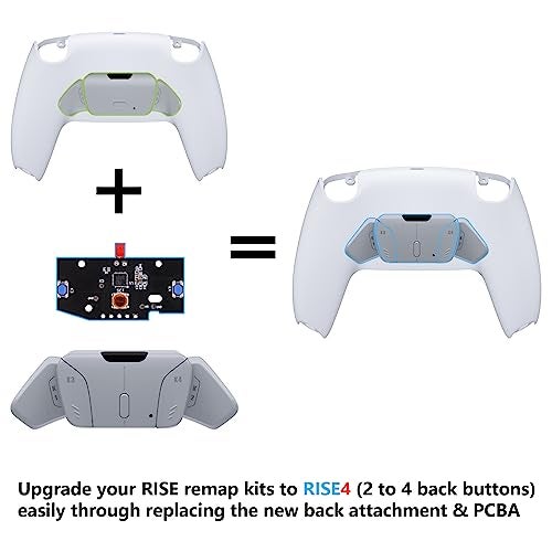 eXtremeRate Turn RISE to RISE4 Kit Redesigned New Hope Gray K1 K2 K3 K4 Back Buttons Housing Remap PCB Board for PS5 Controller eXtremeRate RISE RISE4 Remap kit Other Accessories NOT Included - Image 3