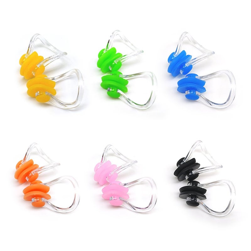 Zooshine Brbd Waterproof Silicone Swimming Nose Clip Plugs For Adults Children Age 7+ (12 Pack) - Image 1