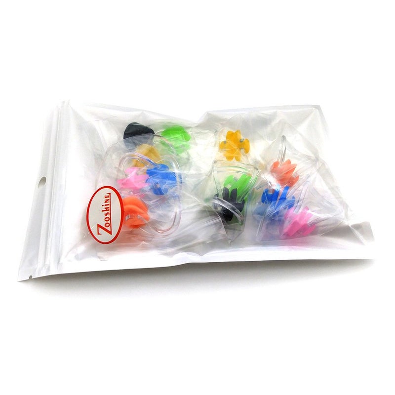 Zooshine Brbd Waterproof Silicone Swimming Nose Clip Plugs For Adults Children Age 7+ (12 Pack) - Image 5