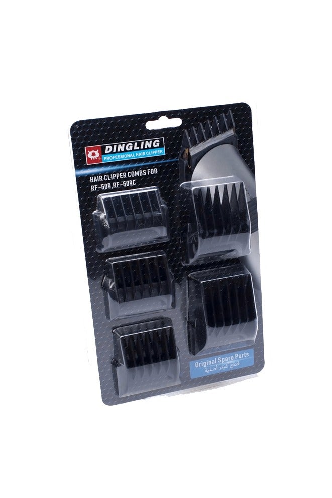 DingLing Hair Clipper Combs For RF-609 and RF-609C - Black - Image 2