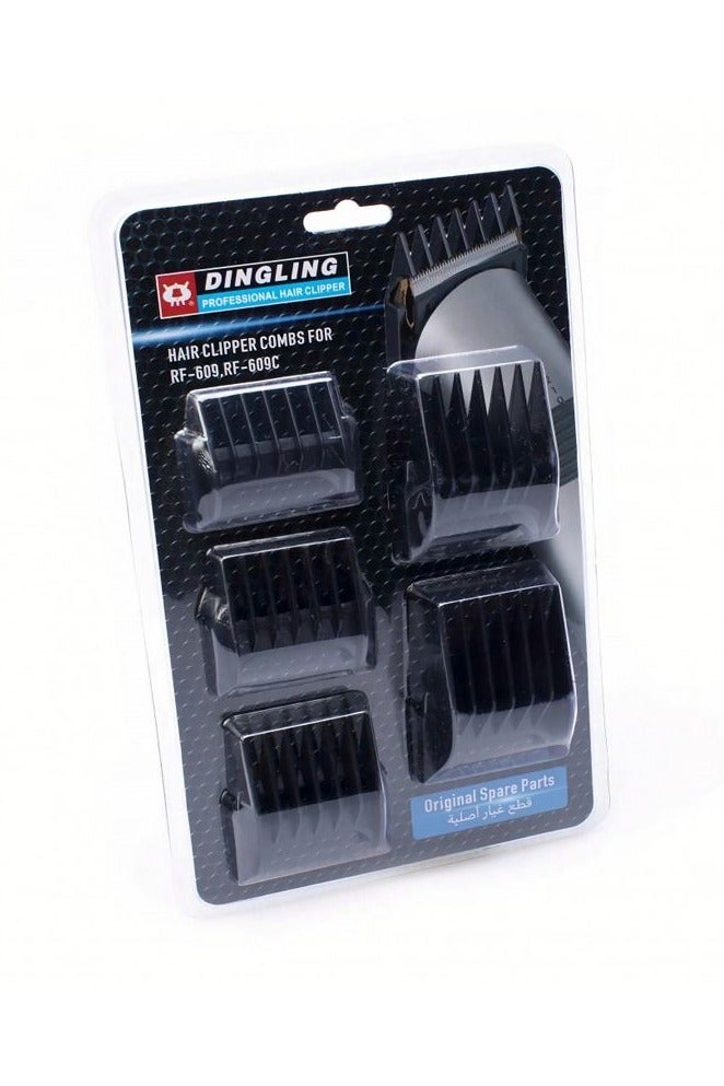 DingLing Hair Clipper Combs For RF-609 and RF-609C - Black - Image 1