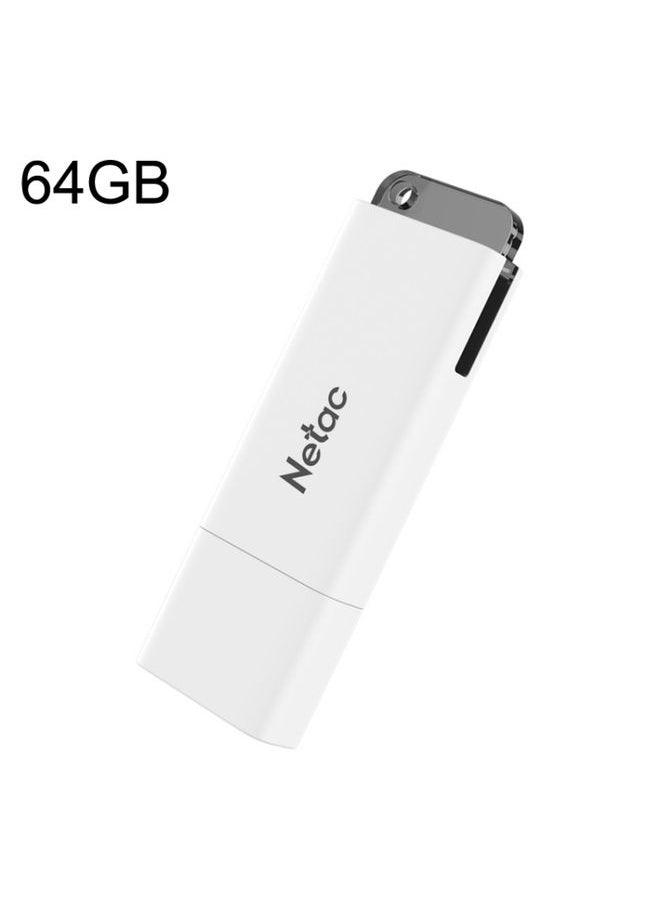 BURAQ Netac U185 High Speed USB3.0 Cap Car Computer Music USB Drive, Capacity: 64GB  - Image 1