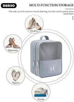 DUNISO Shoe Bag for Travel Holds 4 Pair of Shoes, Shoe Organizer Storage Pouch for Packing with Zipper for Men and Women, Travel and Daily Use for Flying Carry on Luggage Travel Accessories  - Image 3