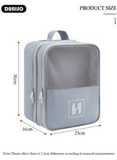 DUNISO Shoe Bag for Travel Holds 4 Pair of Shoes, Shoe Organizer Storage Pouch for Packing with Zipper for Men and Women, Travel and Daily Use for Flying Carry on Luggage Travel Accessories  - Image 4