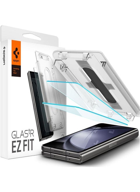 Glastr Ez Fit Samsung Galaxy Fold 5 Screen Protector Tempered Glass for Front Screen - [2 Pack]