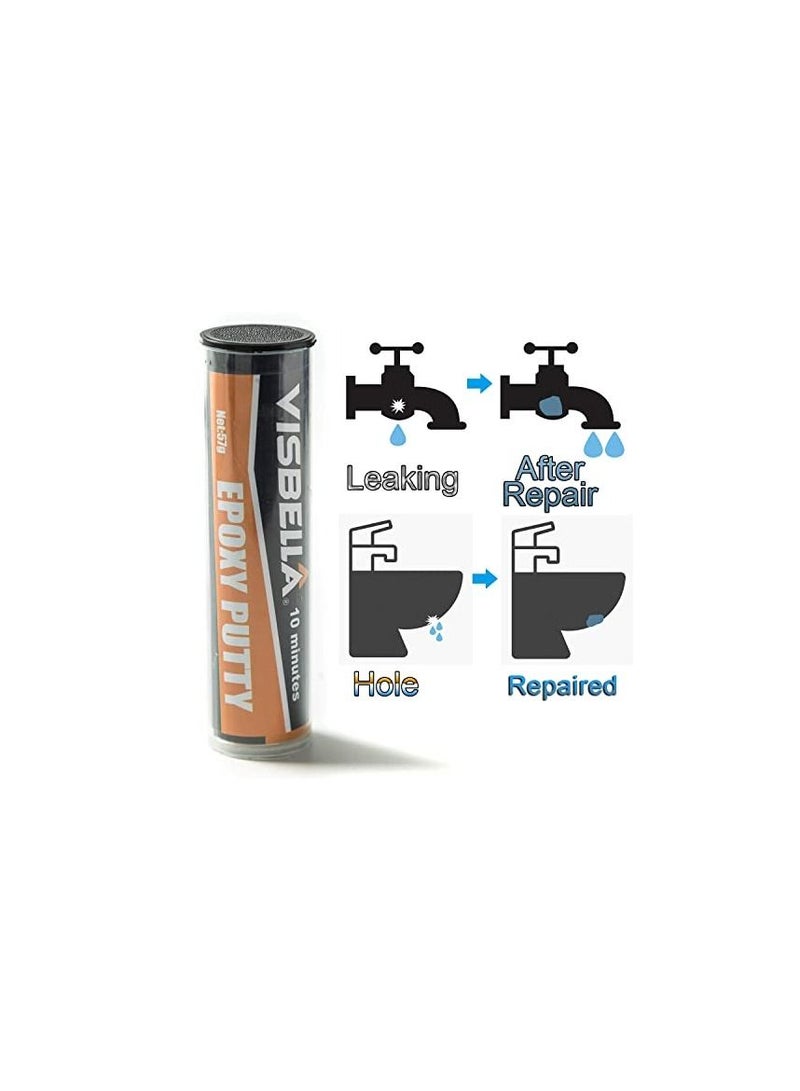 Visbella Visbella Epoxy Putty Stick 57g Moldable Epoxy Glue for Damage Fixing Filling or Sealing Fast Permanent Repair for Metal Glass Wood Plastic Ceramics & Other Surfaces  - Image 4