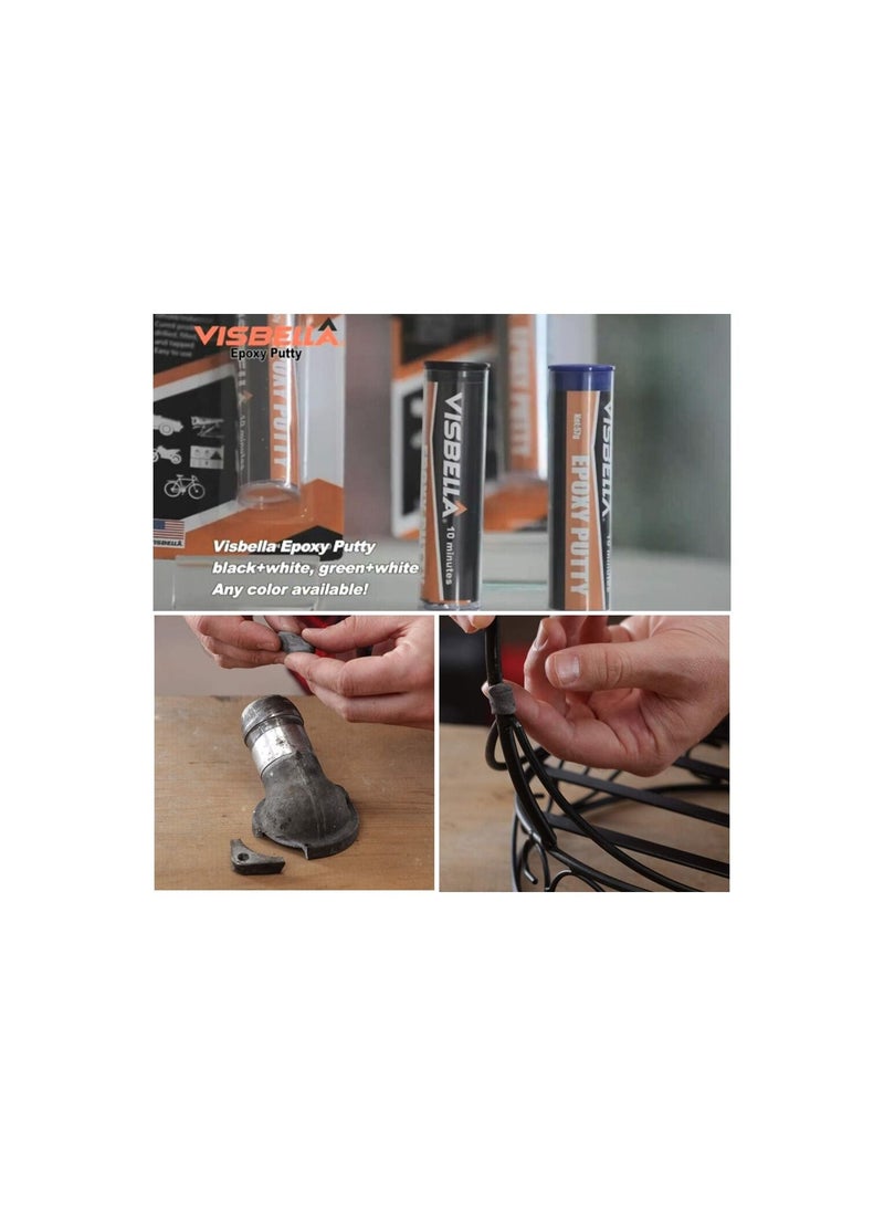 Visbella Visbella Epoxy Putty Stick 57g Moldable Epoxy Glue for Damage Fixing Filling or Sealing Fast Permanent Repair for Metal Glass Wood Plastic Ceramics & Other Surfaces  - Image 3