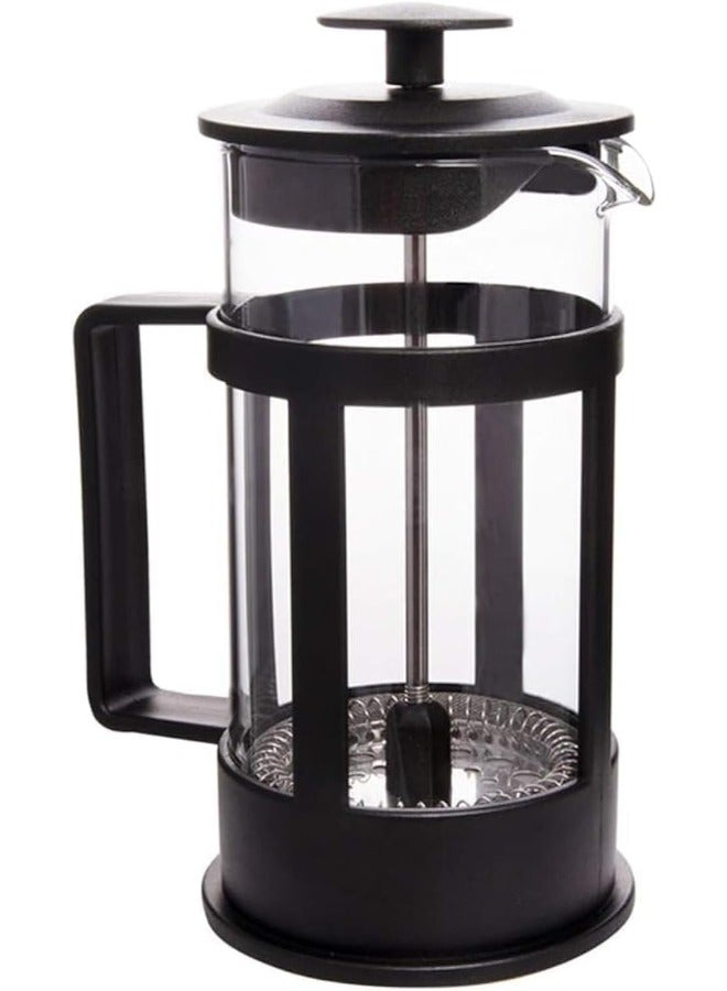 Portal French Press Coffee Maker | Borosilicate Glass with Stainless Steel Filter | Heat-Resistant BPA-Free Design | 350 ml _ multi colour - Image 1