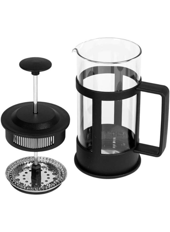 Portal French Press Coffee Maker | Borosilicate Glass with Stainless Steel Filter | Heat-Resistant BPA-Free Design | 350 ml _ multi colour - Image 3