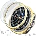 DEALELE 22 Pack Tempered Glass Protective Cover Compatible with Samsung Galaxy Watch 8 Classic 46mm Bling Bezel Ring Protective Case 9H Tempered Glass Screen Protector Gold - Image 2