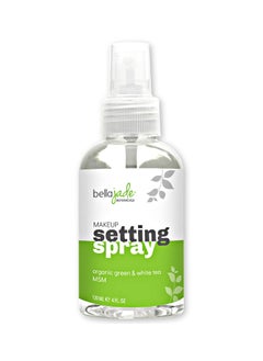 Bella Jade Makeup Setting Spray for Face  Long Lasting Mist Hydrating Dewey Finishing  Organic Green Tea  MSM  All Skin Types  Large 4 oz Bottle 