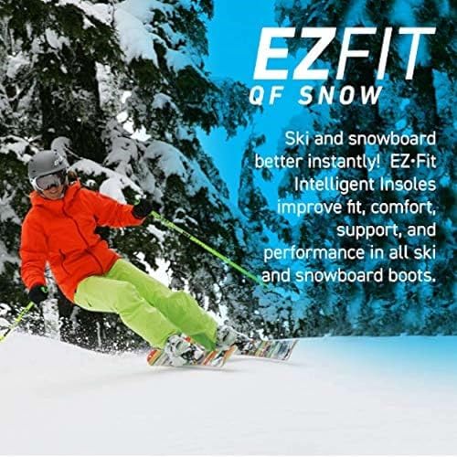 MASTERFIT EZFit QF Ski & Snowboard Boot Insoles - Pain Relief Inserts for Men & Women with Regular & High Arch Support Boot Insoles for Better Control, Reduced Fatigue & Heel Support - Low/X-Small - Image 4