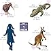 Jet Creations Life on Earth Wildlife Safari Inflatable 3PK Kangaroo Kiwi Bird Alligator Realistic Animals for Party Decoration Pool Birthday Jungle Photo Prop - Image 4