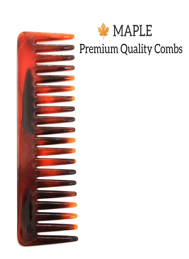مابل مشط شامبو ذو أسنان عريضة من خشب القيقب للنساء والرجال، مجموعة أنيقة لفك تشابك الشعر، عبوة من 4 قطع - Image 2
