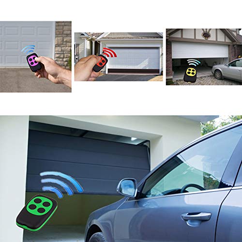 XIHADA Universal Garage Door Opener Remote Universal Gate Opener Remote Cloning Homelink Programmable Learning Key Fob 4-Buttons Multi Frequency 280MHZ-868MHZ (5, White, Red, Green, Yellow, Purple) - Image 5