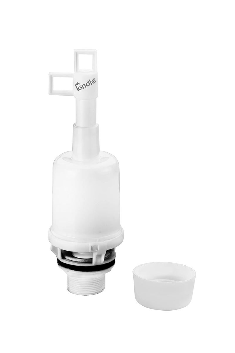 NEW WARE Syphon with Coupler | PVC Material Type | for Flush Tank/Water Filling Valve Parts Toilet Flush Valve for Toilet Tank - Image 1