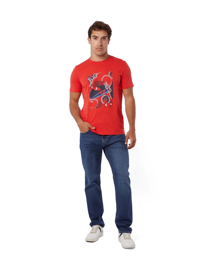 DALYDRESS Casual Printed Cotton Crew Neck T-Shirt - Image 4