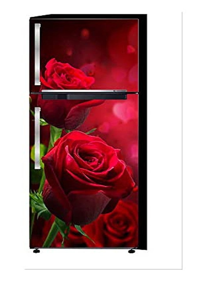 RUBY Decor RubyDecor Vinyl Fridge Sticker | Fridge Door Stickers | Double Door Fridge Stickers | Refrigerators Sticker | Fridge Wrap | Fridge Wallpaper Double Door Waterproof 161x52 cm PVC Vinyl Kitchen Decor - Image 1